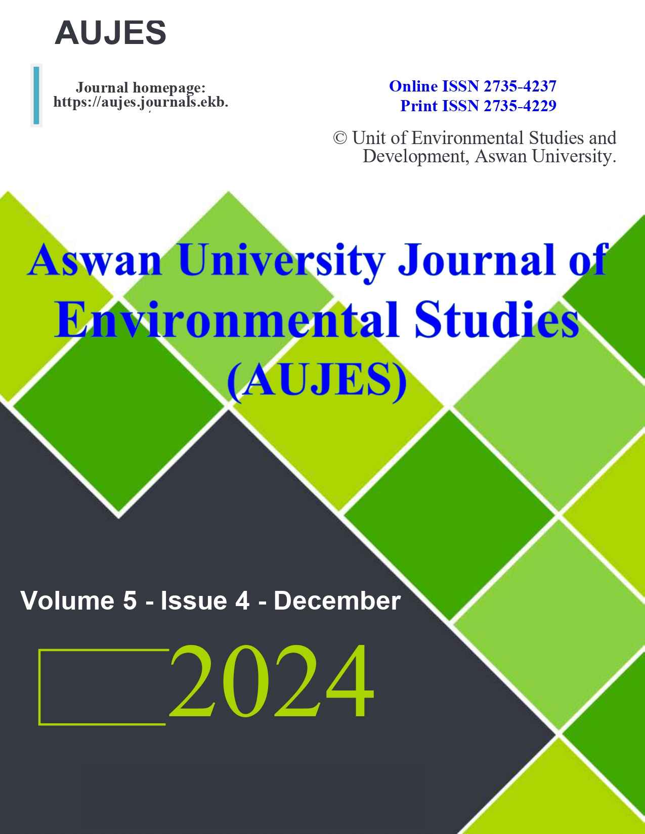 Aswan University Journal of Environmental Studies