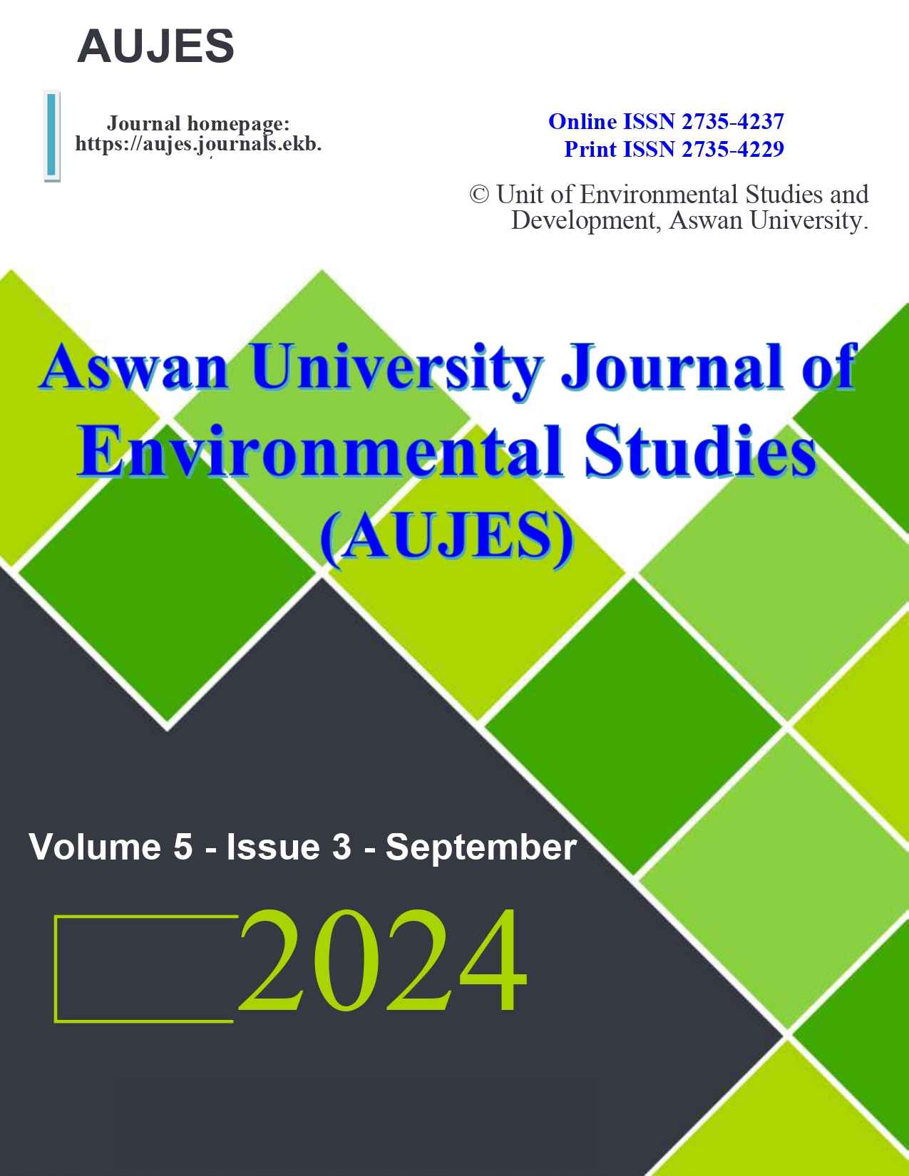 Aswan University Journal of Environmental Studies