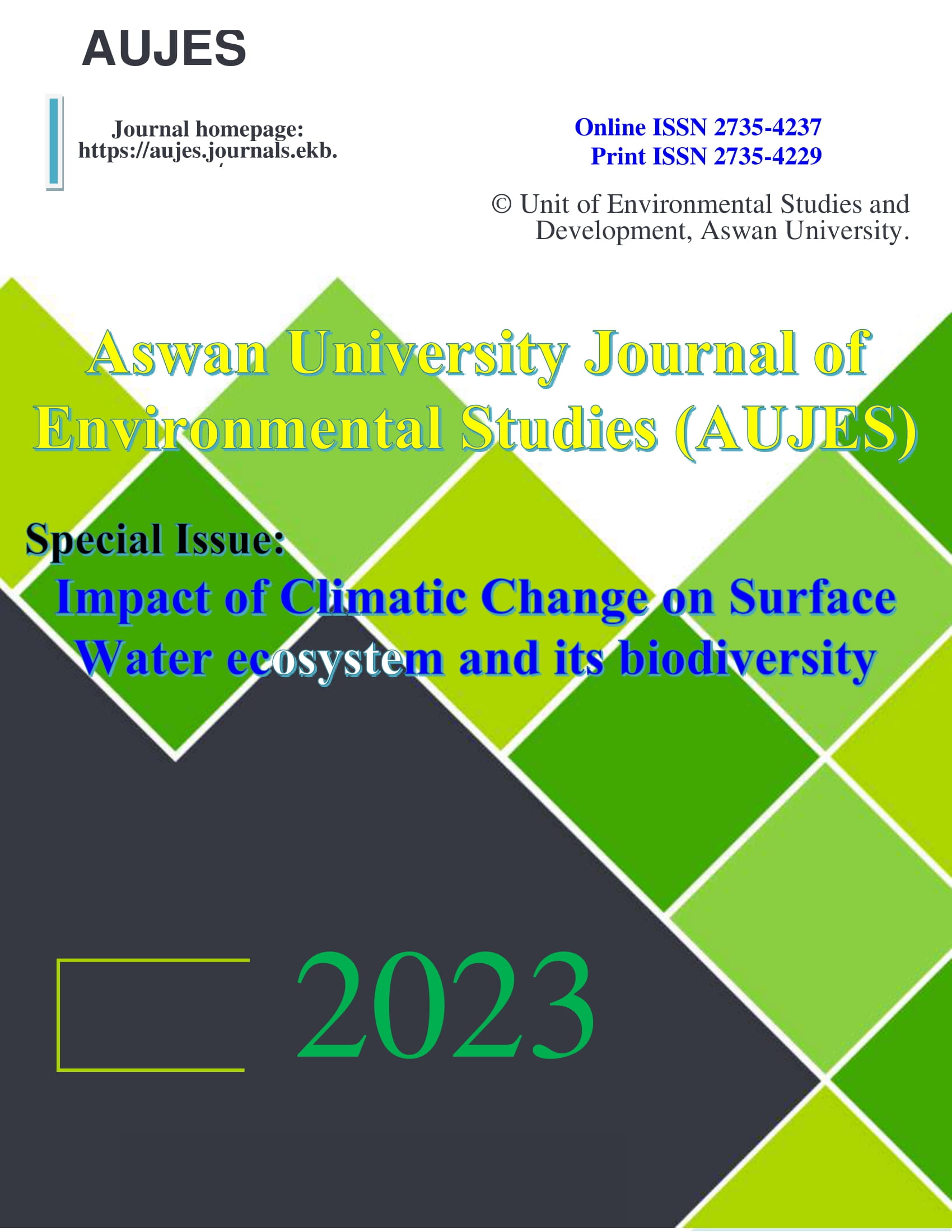 Aswan University Journal of Environmental Studies